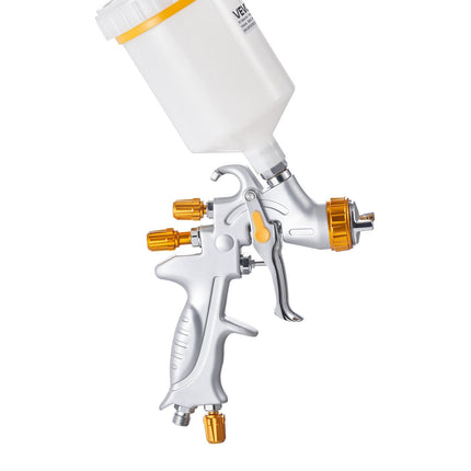 HVLP Gravity Feed Spray Gun, 600ml, 3 Nozzles