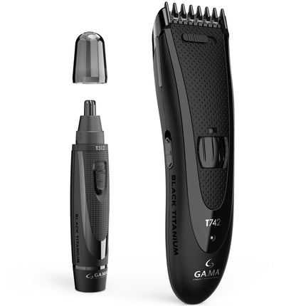 Tondeuse à cheveux et tondeuse à cheveux noire en titane T744