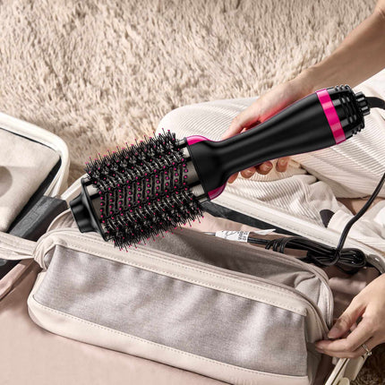 Hair Dryer Brush 4 in 1, 75 mm Oval Barrel, 1200W, 3 Heat Settings