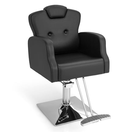 Hairdressing chair with headrest & backrest & hydraulic pump Height adjustable salon chair