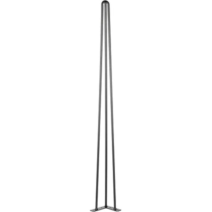 Hairpin Table Legs, 36 Inch Black, Set of 4, 3-Rod