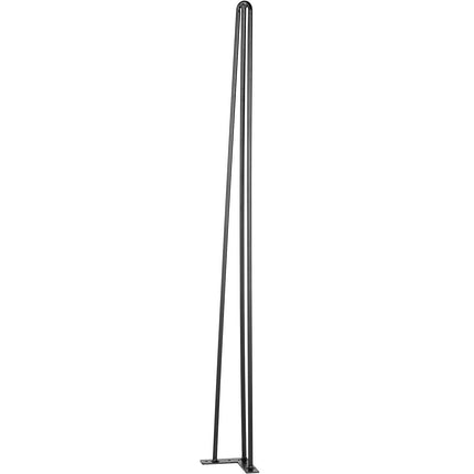 Hairpin Table Legs, 36 Inch Black, Set of 4, 3-Rod