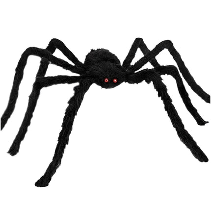 Halloweenská dekorace pavouk, 50cm, černá, ohebné nohy