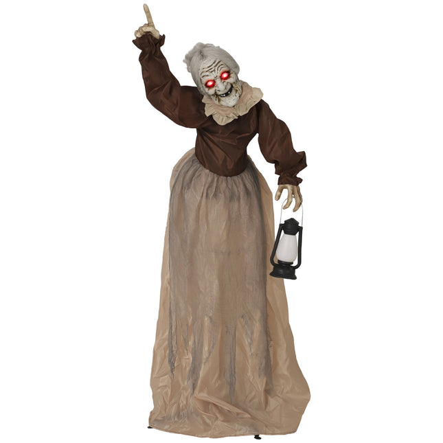 Halloween Witch Decoration, 150 cm, LED Lights, Sound