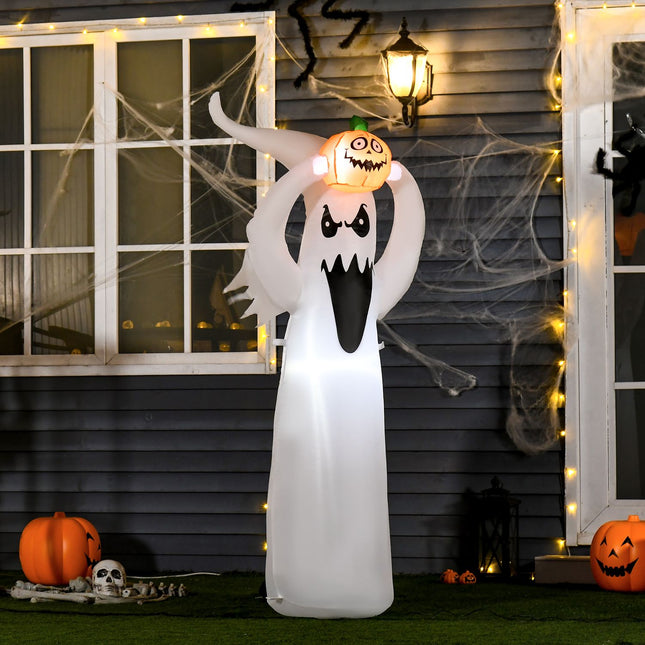 Halloween LED Inflatable Ghost Decoration, 1.8 m polyester