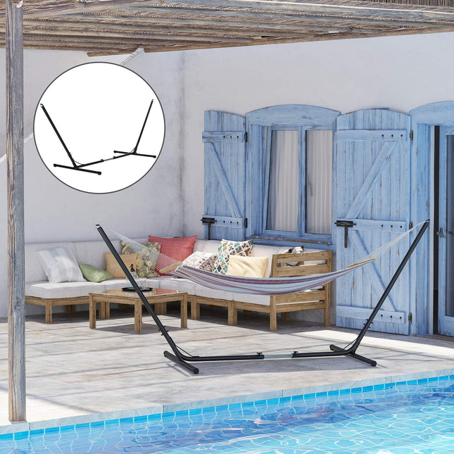 Verstellbare Metall-Hängematte für Garten und Strand, Tragfähigkeit 120 kg