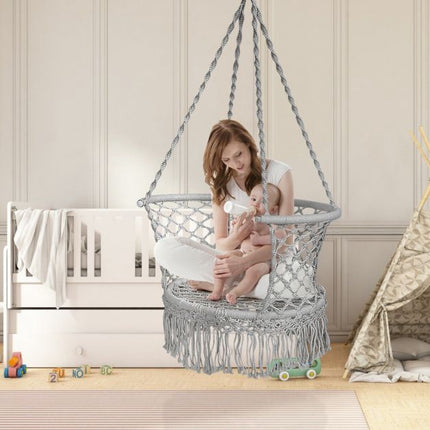 Hammock Swing Chair, Foldable, 160kg, Gray