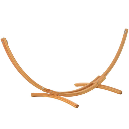 Kiefernhängematte mit Zugseil, 325 x 120 x 118 cm