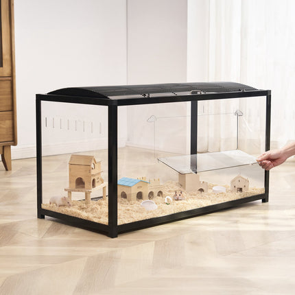 Hamster Cage, 360 Clear View, Ventilated, Front Door, 37.8 in