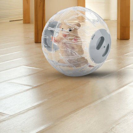 Balle pour hamster avec couvercle gris
