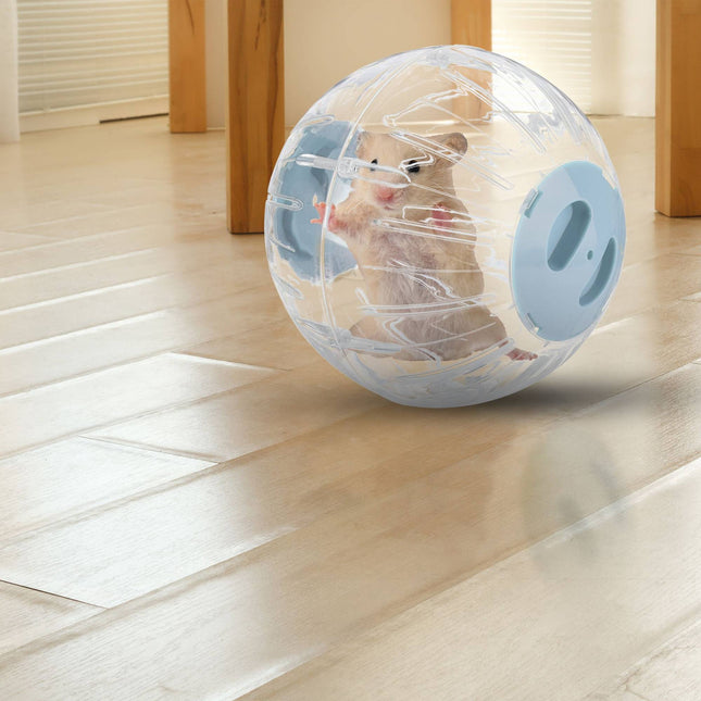 Hamsterball mit hellblauem Deckel