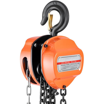 Hand Chain Hoist 2 Ton, 3 m Lift, G80 Chain