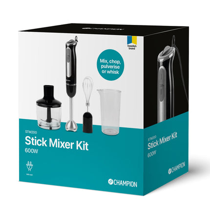 Mixeur plongeant MultiKit 600 W STM200 Inox/Noir
