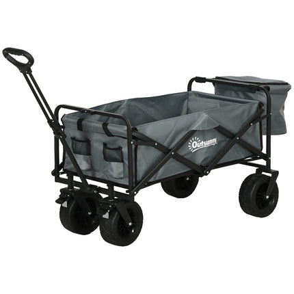 Collapsible trolley with cooler bag, 120 kg capacity