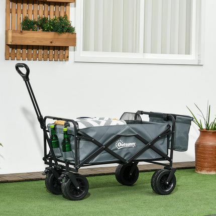 Collapsible trolley with cooler bag, 120 kg capacity
