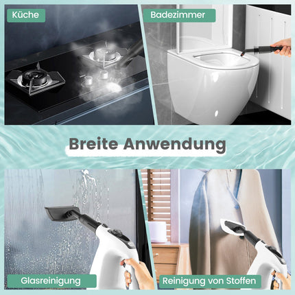 Dampfreiniger, Handgerät, 1400W, 400ml Tank