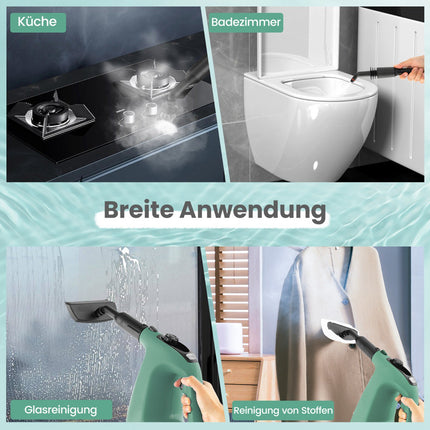 Handdampfreiniger, 1400W, 400ml, 14-teiliges Set