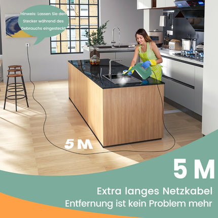 Handdampfreiniger, 1400W, 400ml, 14-teiliges Set