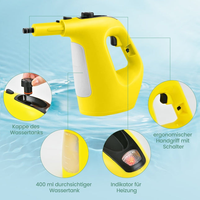 Handdampfreiniger, 1500W, 400ml Tank, 125C
