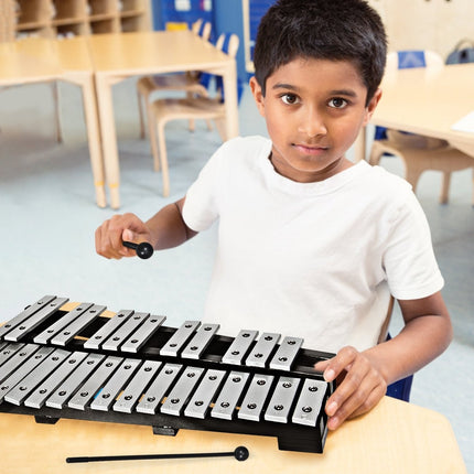 Handpercussion Glockenspiel Xylophon mit Schlägeln Tragetasche 30 Töne