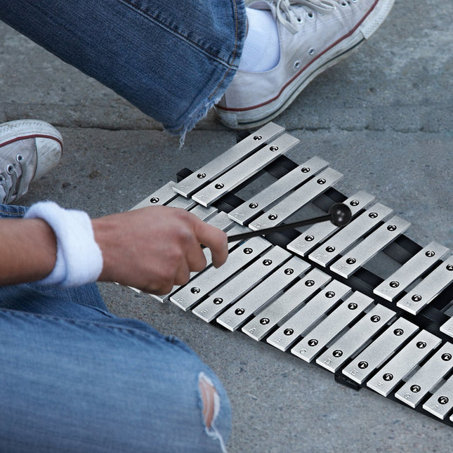 Handpercussion Glockenspiel Xylophon mit Schlägeln Tragetasche 30 Töne