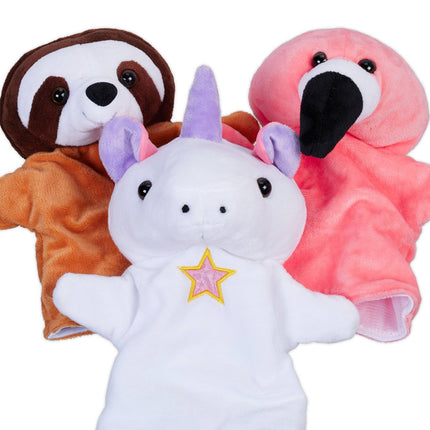 Hand puppets for children set of 3