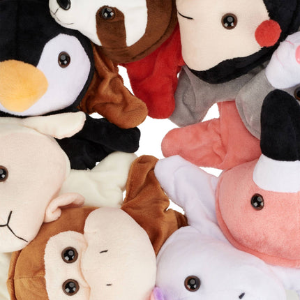 Marionnettes à main avec des animaux pour enfants