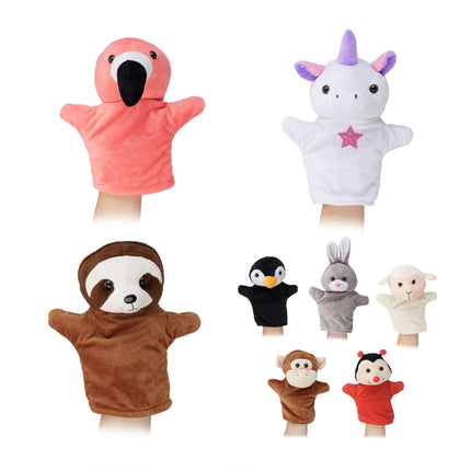 Marionnettes à main avec des animaux pour enfants