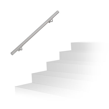 Handrail in stainless steel