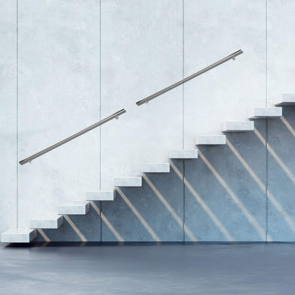 Handrail in stainless steel