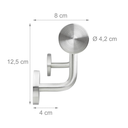 Handrail in stainless steel