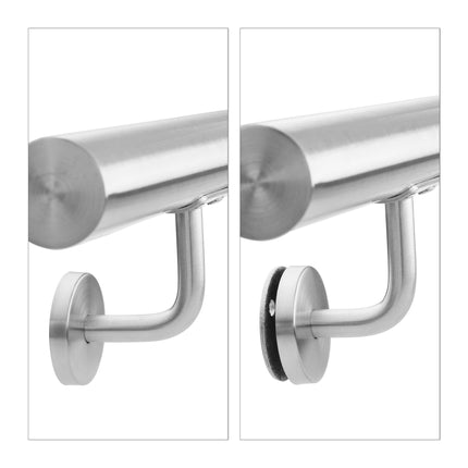 Handrail in stainless steel