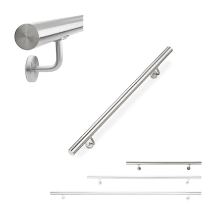 Handrail in stainless steel