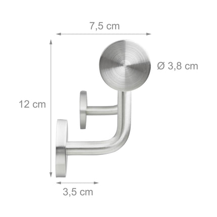 Handrail in stainless steel