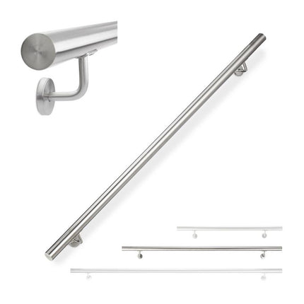 Handrail in stainless steel