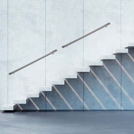 Handrail in stainless steel