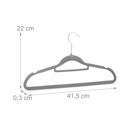 Hanger in velvet