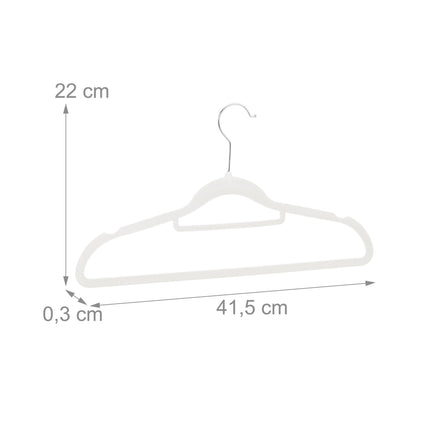 Hanger in velvet