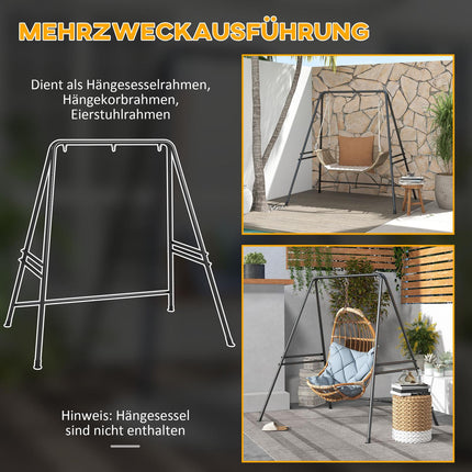 Stahl für Hängesessel, 150 kg Tragkraft, für innen und außen