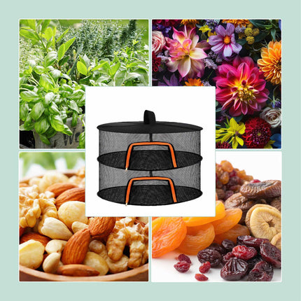 Hanging Foldable Drying Net for Herbs, Fruit, Mushrooms