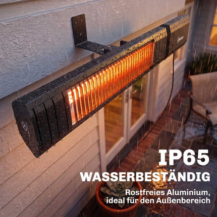 Hanging Infrared Patio Heater, 2000W Carbon Fiber, 9 Levels