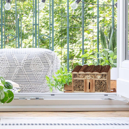 Hanging Insect Hotel, Bug House for Wild Bees or Butterflies, Nest Help for Bugs
