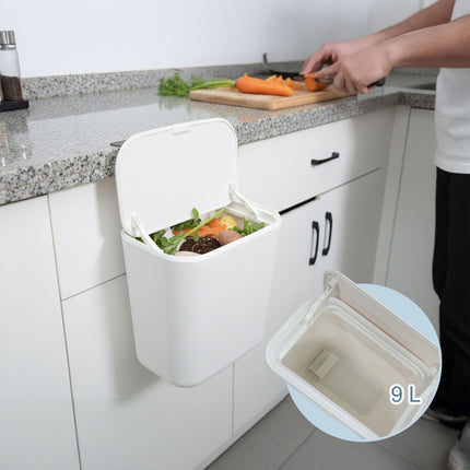 Hanging Kitchen Bin, 9L – Compact Waste Disposal