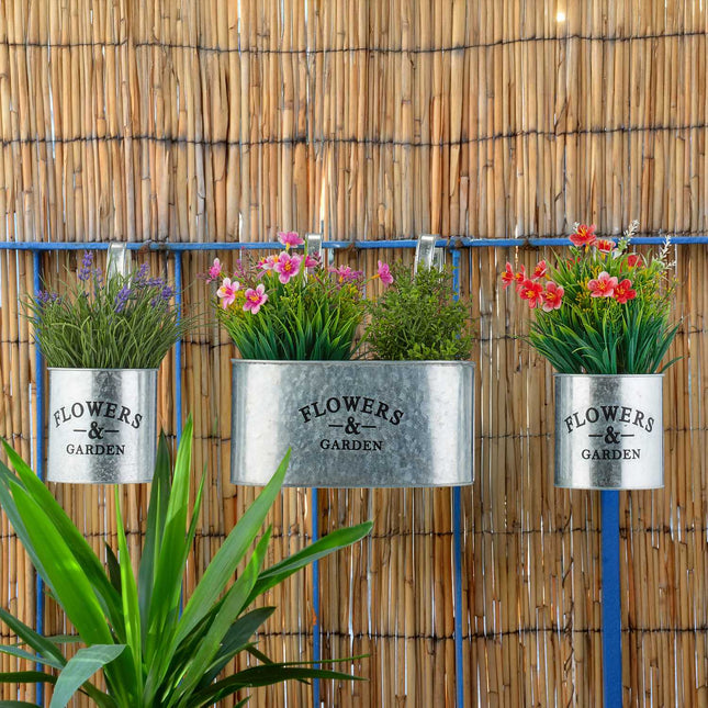 Hänge-Pflanztöpfe 3er-Set für Balkon & Garten