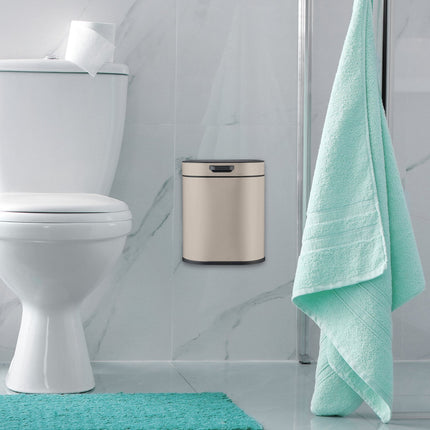 Hanging Waste Bin 5L with Push-Up Lid for Kitchen/Bathroom