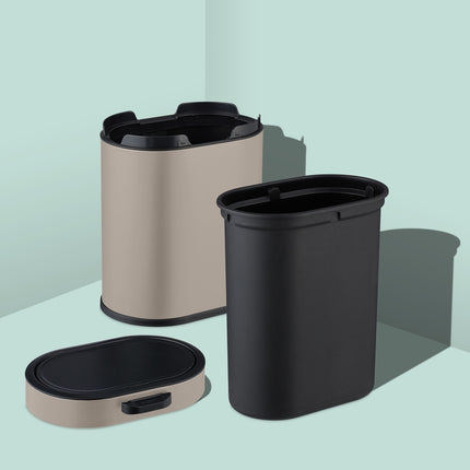 Hanging Waste Bin 5L with Push-Up Lid for Kitchen/Bathroom