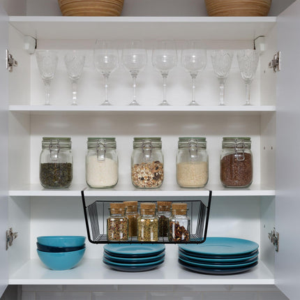 Hanging basket under the shelf in a set of 2