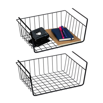 Hanging basket under the shelf in a set of 2