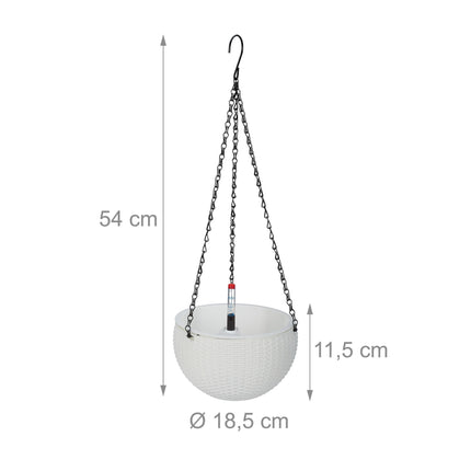 Hängeampel mit Wasserbehälter 2er Set