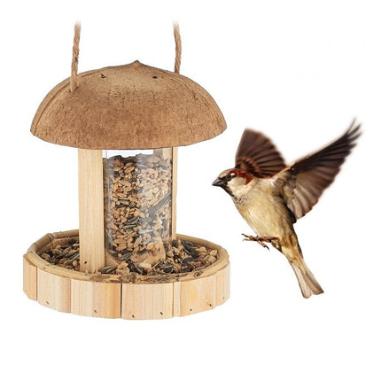 Hanging bird feeder